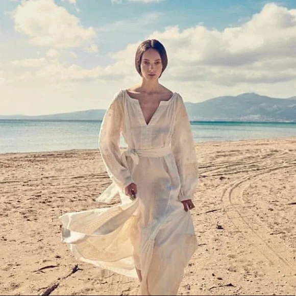 Greek Archaic Kori Linen Dress M | Color: White | Size: M | Brooks8252's Closet